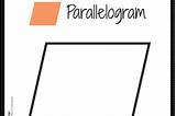 Parallelogram Shape Coloring Page Pages sketch template