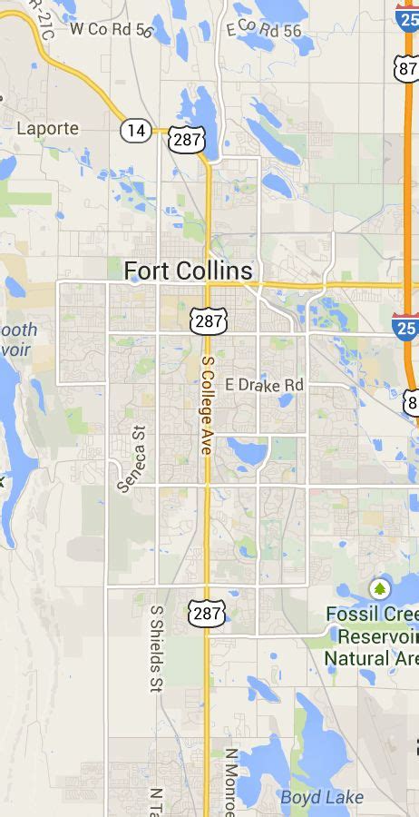 Maps: City of Fort Collins | Map, Fort collins, Collins