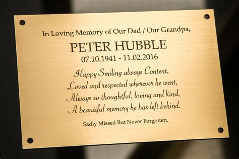 Engraved Memorial Plaques – lovedandlostmemorials