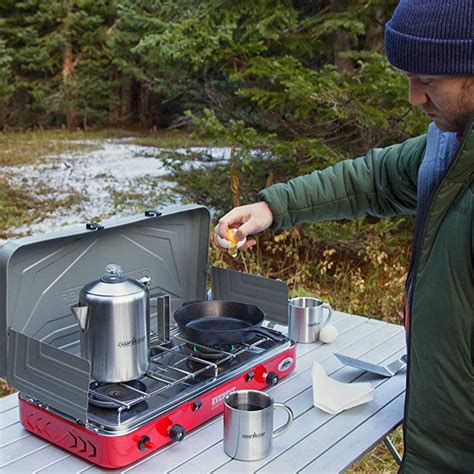 Camping & Hiking Equipment Sporting Goods PORTABLE GAS COOKER STOVE ...