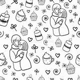 Love Wedding Date Seamless Texture Coloring Page Adult And Kids  sketch template