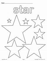 Stars Coloring Pages Kids sketch template