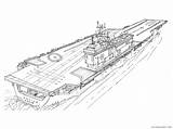 Aircraft Carrier Coloring Pages Sketch Page sketch template