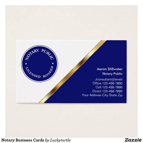 Notary Business Cards | Zazzle.com | Business card design simple, Simple business cards, Notary ...