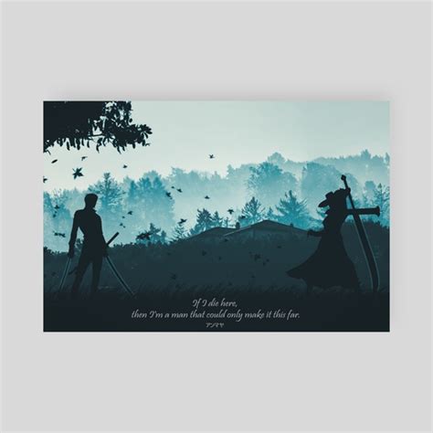 Zoro Vs Mihawk One Piece, an art print by Anmaya Agarwal - INPRNT