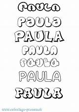 Coloriage Du Prénom Paula  à Imprimer Ou Télécharger Facilement sketch template