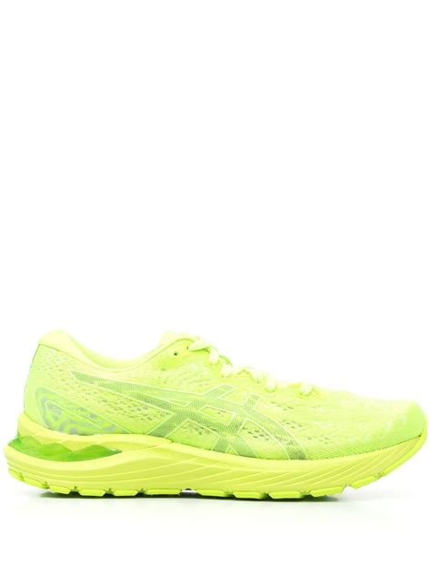 Asics Panelled Lace-up Sneakers In Green | ModeSens