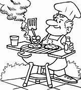 Bbq Coloring Pages sketch template
