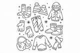 Hand Drawn Winter Clothes For Coloring Graphic By Wawadzgn · Creative  sketch template