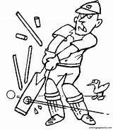 48 Cricket Game Coloring Pages  ColoringPagesOnlycom sketch template