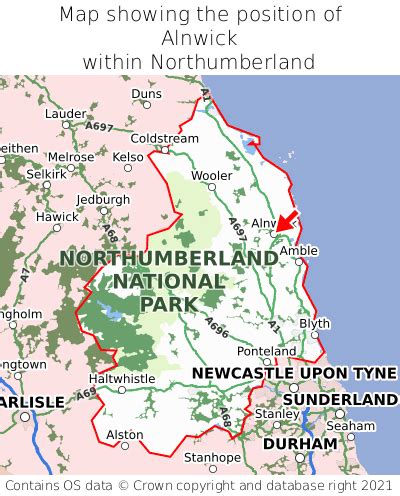 Where is Alnwick? Alnwick on a map