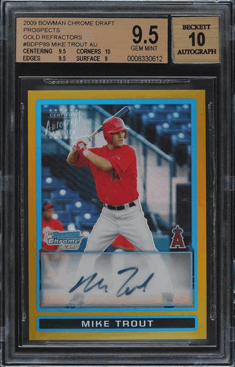 Mike Trout Rookie Card – Best 10 Cards, Values, Investment Outlook - Gold Card Auctions