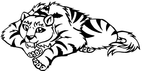 Sabre Tooth Tiger Drawing at GetDrawings | Free download