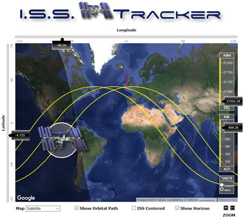 ISS Orbital Map - Ballynoe House