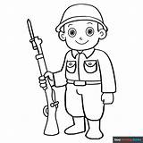 Soldier Coloring Page  Easy Drawing Guides sketch template