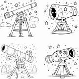 Telescope Coloring Pages Vectors & Illustrations For Free Download sketch template