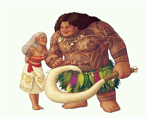 maui and moana fan art - idolworlds