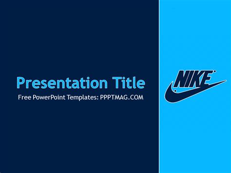 Free Nike PowerPoint Template - PPTMAG