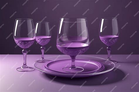 Premium Photo | Empty glass on dining table set