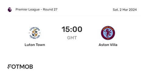 Luton Town contre Aston Villa - score en direct, compositions probables et statistiques H2H
