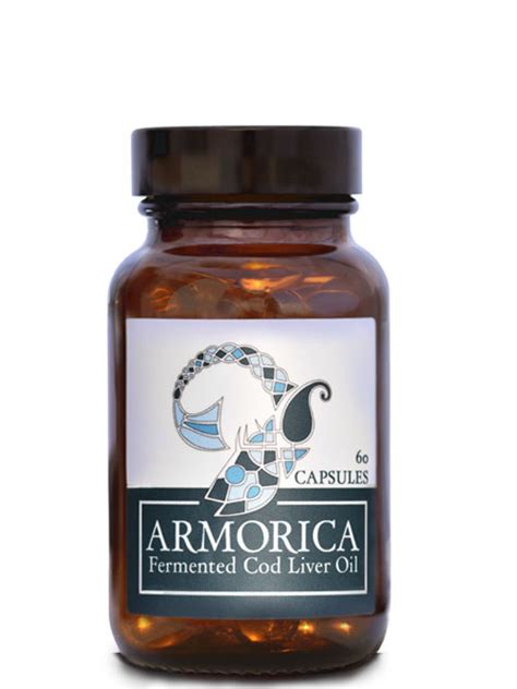 Fermented Cod Liver Oil Capsules (60 x 500mg Algigel) - Armorica