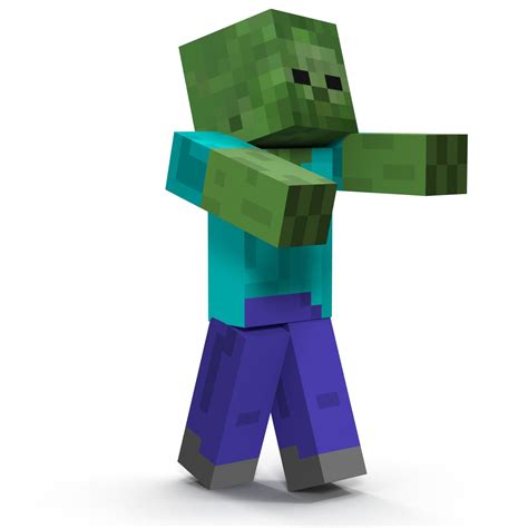 Minecraft Zombie 3D Model $29 - .3ds .fbx .obj .max .ma .c4d - Free3D