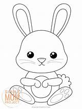 Free Printable Forest Rabbit Coloring Page – Simple Mom Project sketch template