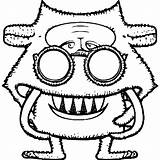 Crazy Monsters Coloring Page For Kids 6 To 8 · Creative Fabrica sketch template