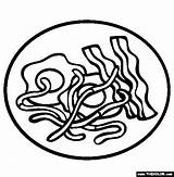 Eggs Bacon And Worms Online Coloring Page sketch template