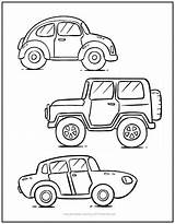 Cars Basic Coloring Pages sketch template