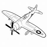 How To Draw The Republic P 47 Thunderbolt Colouring Pages Coloring  sketch template