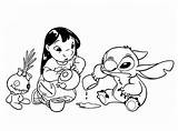 Disney Lilo And Stitch Scrump Coloring Pages Sketch Page sketch template