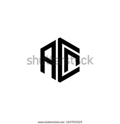 Acn Letter Logo Design Polygon Monogram Stock Vector (Royalty Free ...