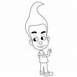 Jimmy Coloring Page For Kids  Free The Adventures Of Neutron sketch template