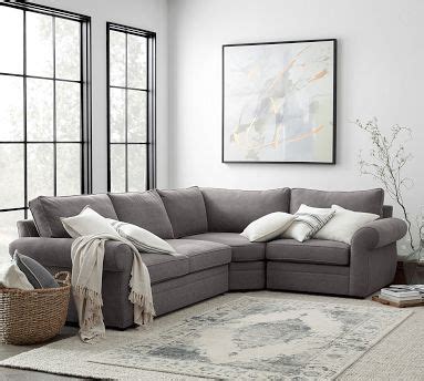 Pearce Roll Arm Upholstered 3-Piece Wedge Sleeper Sectional Sofa ...