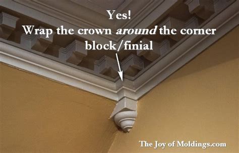 Crown Molding & Corner Blocks: Do This Not That - The Joy of Moldings