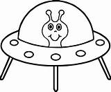 Rocket Coloring Ship Space Pages Drawing Outline Simple Kids Rockets  sketch template