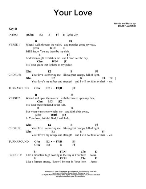 Your Love by Dino P. Ascari - Guitar Chords/Lyrics - Guitar Instructor