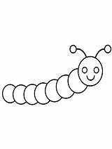 Printable Easy Caterpillar coloring Page  Download Print Or Color sketch template