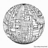 Sphere Coloring Pages  Free & Printable sketch template