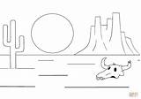 Desert Landscape coloring Page  Free Printable Coloring Pages sketch template