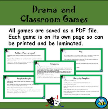 Drama and Classroom Games by Emmabee89 | Teachers Pay Teachers