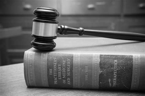 Black and White Gavel in Courtroom - Law Books | Gavel on a … | Flickr