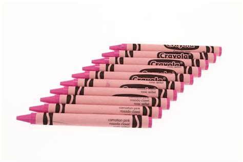 Carnation Pink Crayola Crayons 10 Pack - Etsy