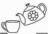 Teapot Coloring Pages  Coloring Home sketch template