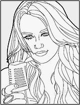 Miley Cyrus Coloring Pages  Home sketch template