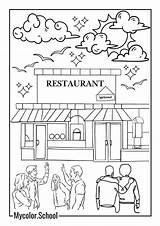 7 Restaurant Coloring Pages  Free Printables sketch template
