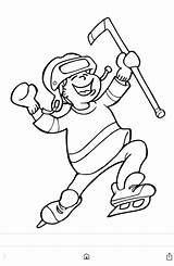 Hockey Coloring Pages  Yunus sketch template