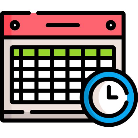 Schedule - Free time and date icons