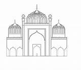 Minaret Coloring Pages sketch template